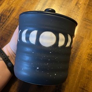 Moon phase jar lunar phases ceramic